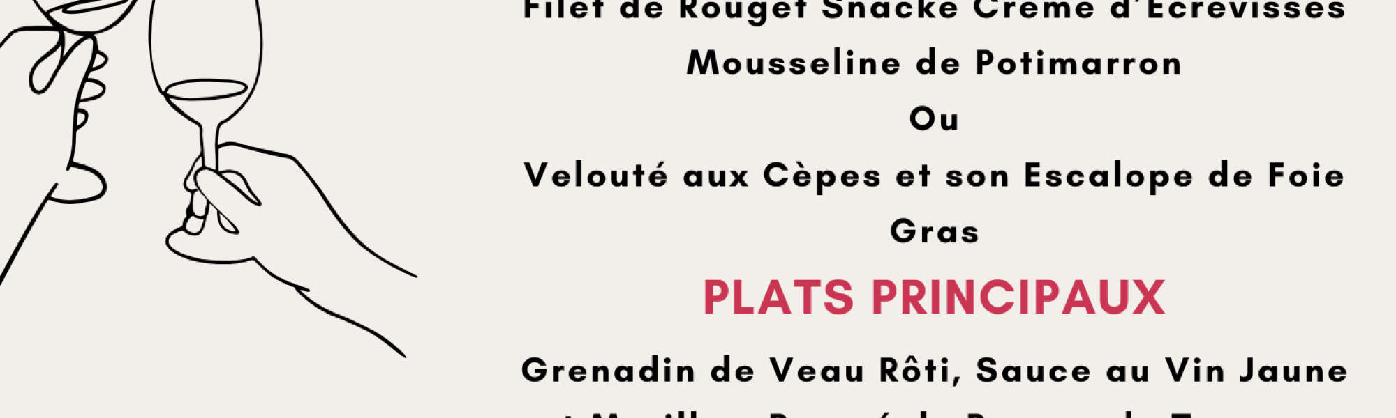 Menu Saint-Valentin 2026