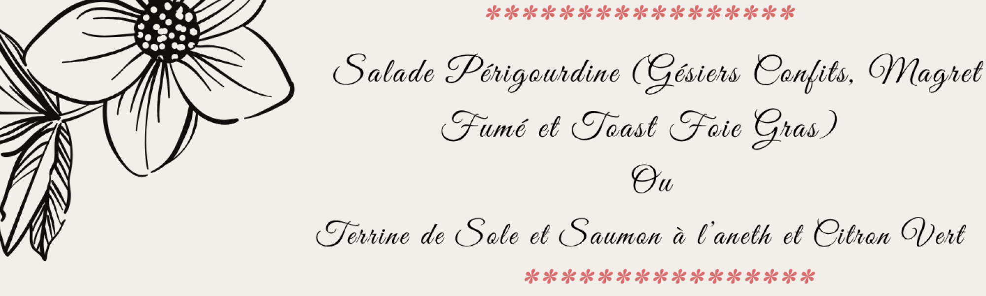 Menu Toussaint 2026